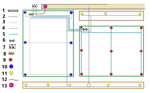 Sprinkler system layout example plans