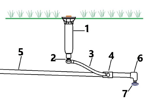 Pop-up Swing Joint schematic