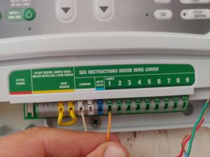 wiring a replacement sprinkler timer