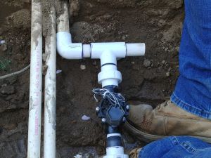 short piece of PVC pipe to glue between the next valve